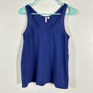 Frenchi Tank Top Womens XS Blue Scoop Neck‎ Sleeveless Solid